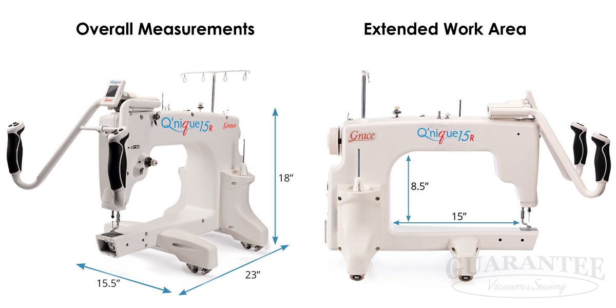 QNIQUE 15R Long Arm Quilting Machine with Stitch Regulator 636343173172