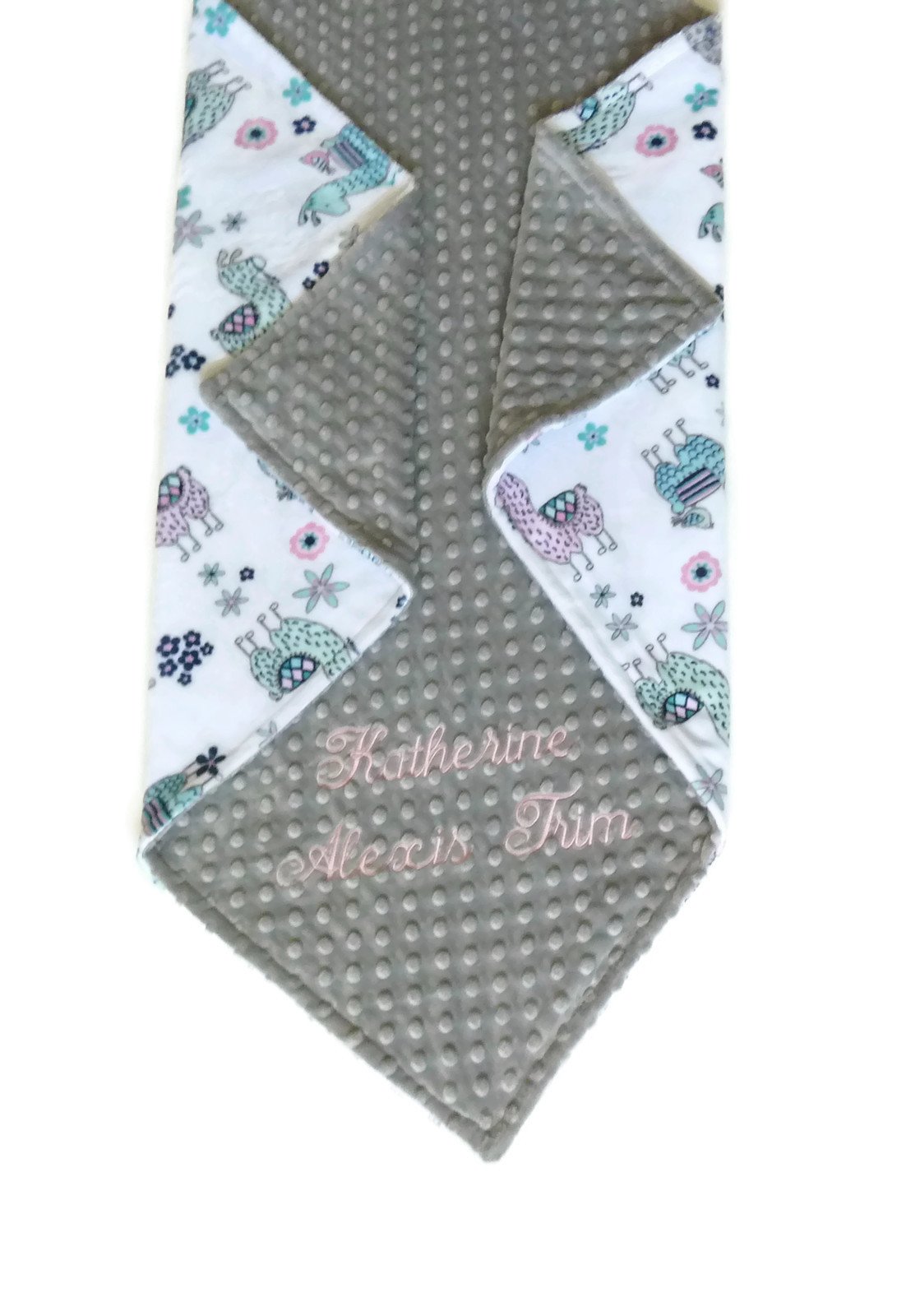 personalized minky baby blanket