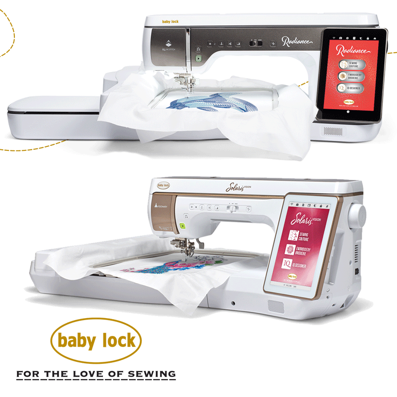 Baby Lock Radiance and Baby Lock Solaris Inspiration Series