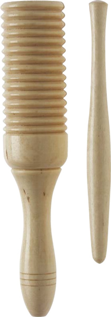 Stagg Guiro Tone Block With Beater – Hand Percussion Rhythm Instrument