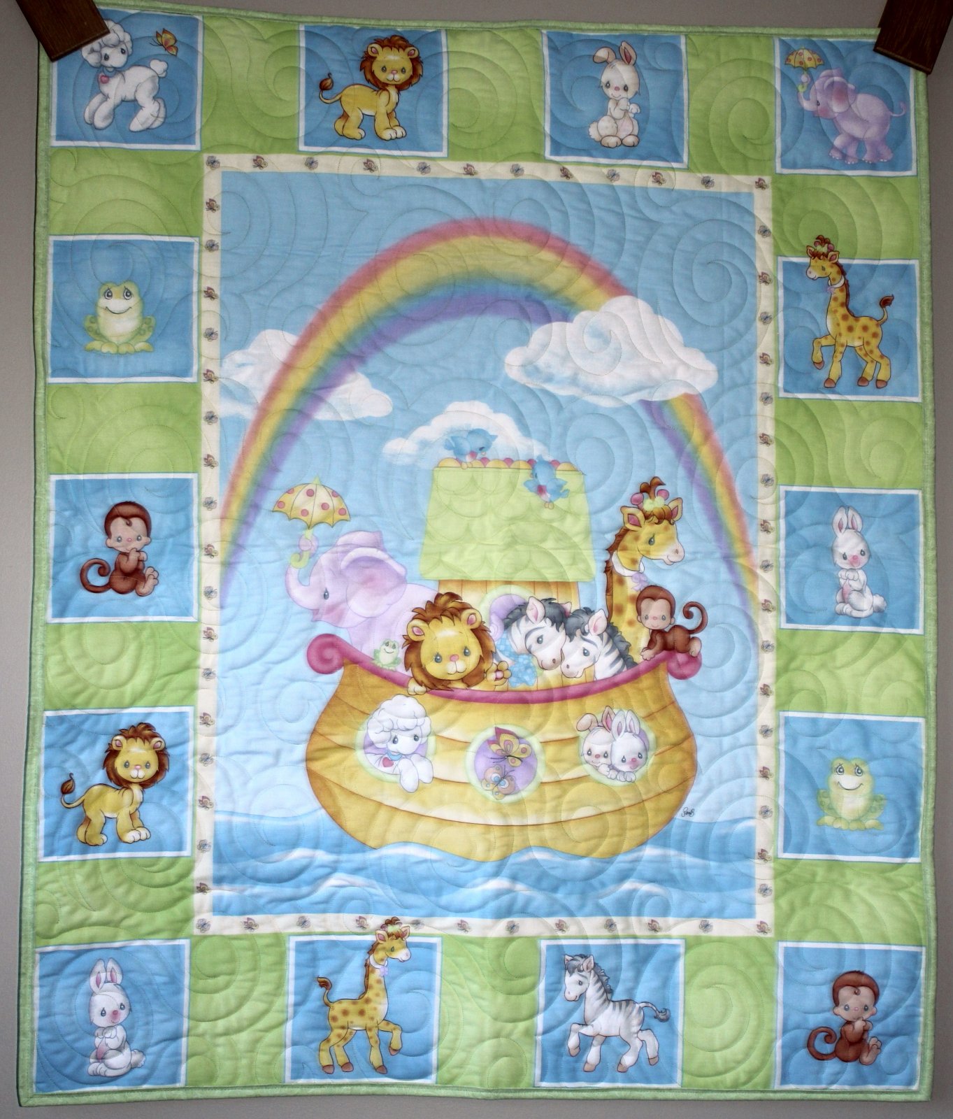 Precious Moments Noah S Ark Quilt Crib Lap Wall