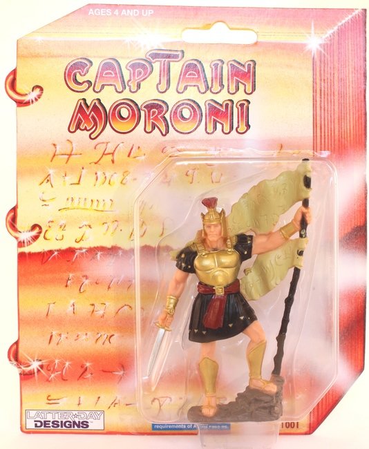 Bandiera Mormone 3x5 Piedi - Titolo Liberty Con Capitano Moroni - Tessuto Poli/Nylon 100D - RFCO