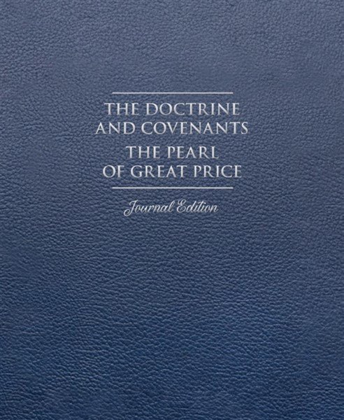 The Doctrine and Covenants - Journal Edition Faux Blue Leather