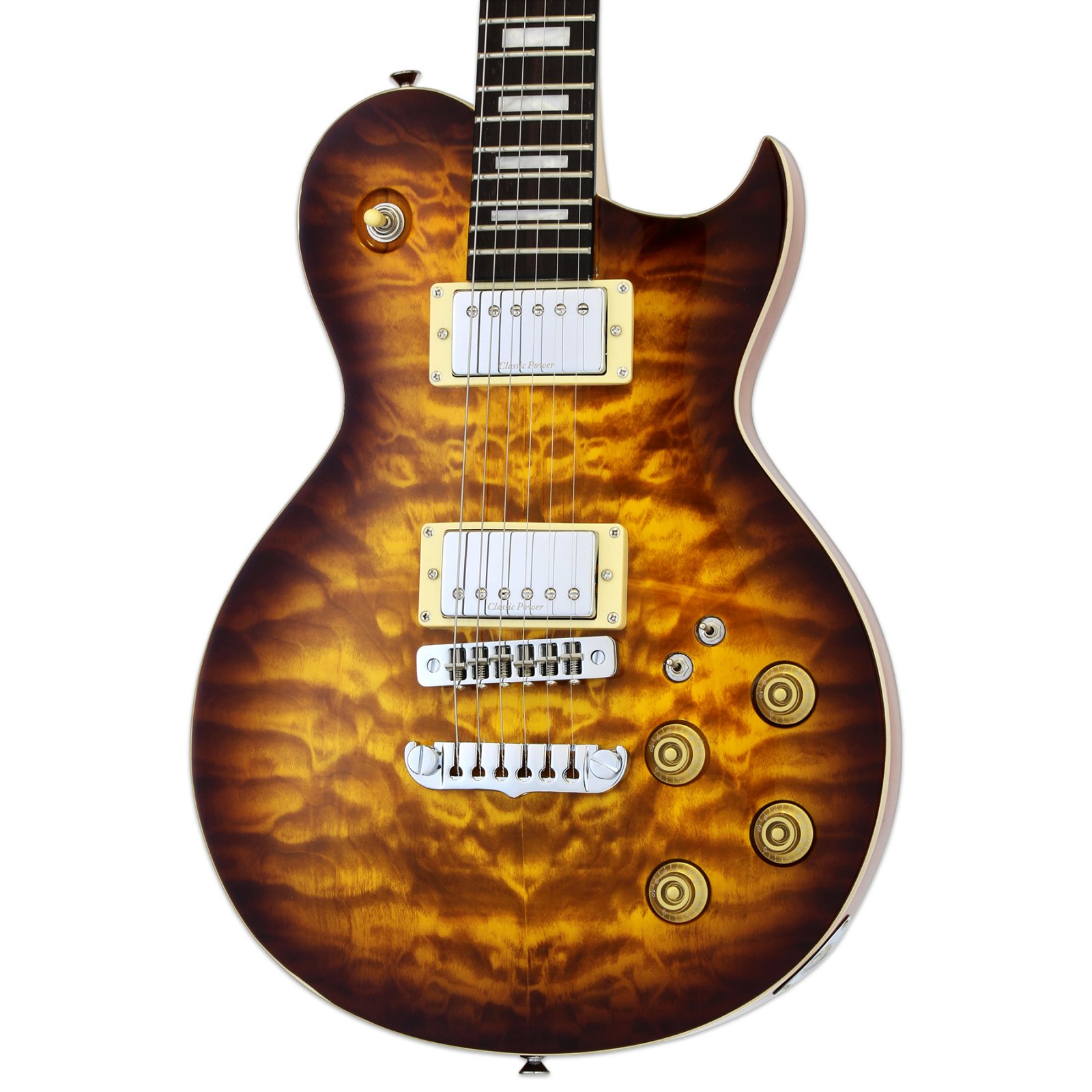 Aria Pro II PE 480 Electric Guitar - Brown Sunburst - 882985095697