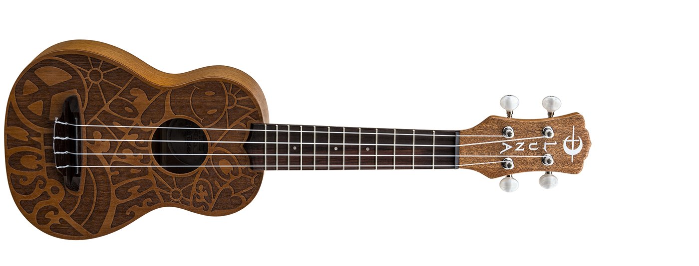 Luna UKE PCE Love Music Peace Soprano With Gigbag luna-uke-pce-love-music-peace-soprano-with-gigbag