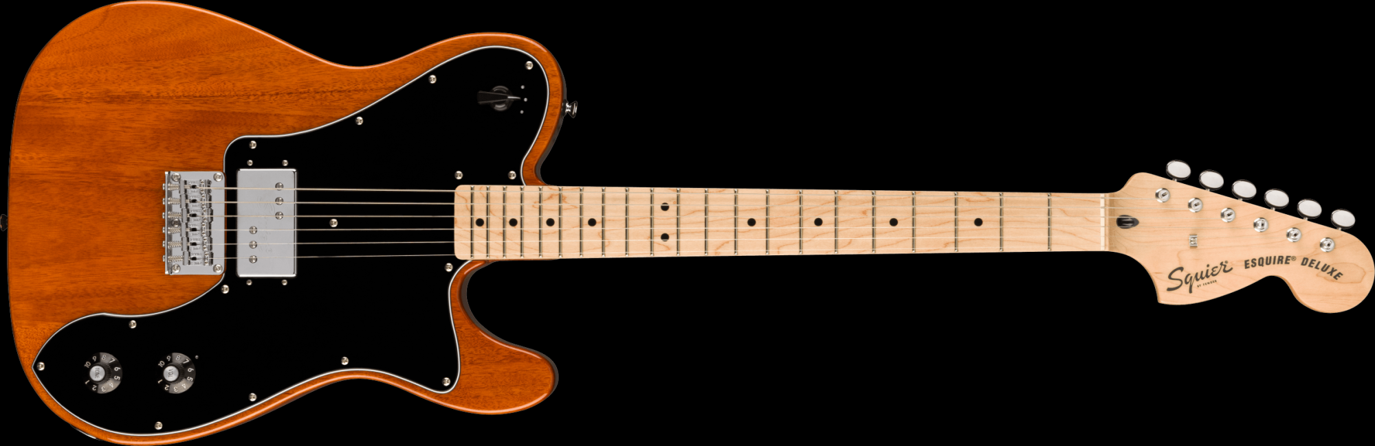 Squier Paranormal Esquire Deluxe - Black Pickguard - Mocha
