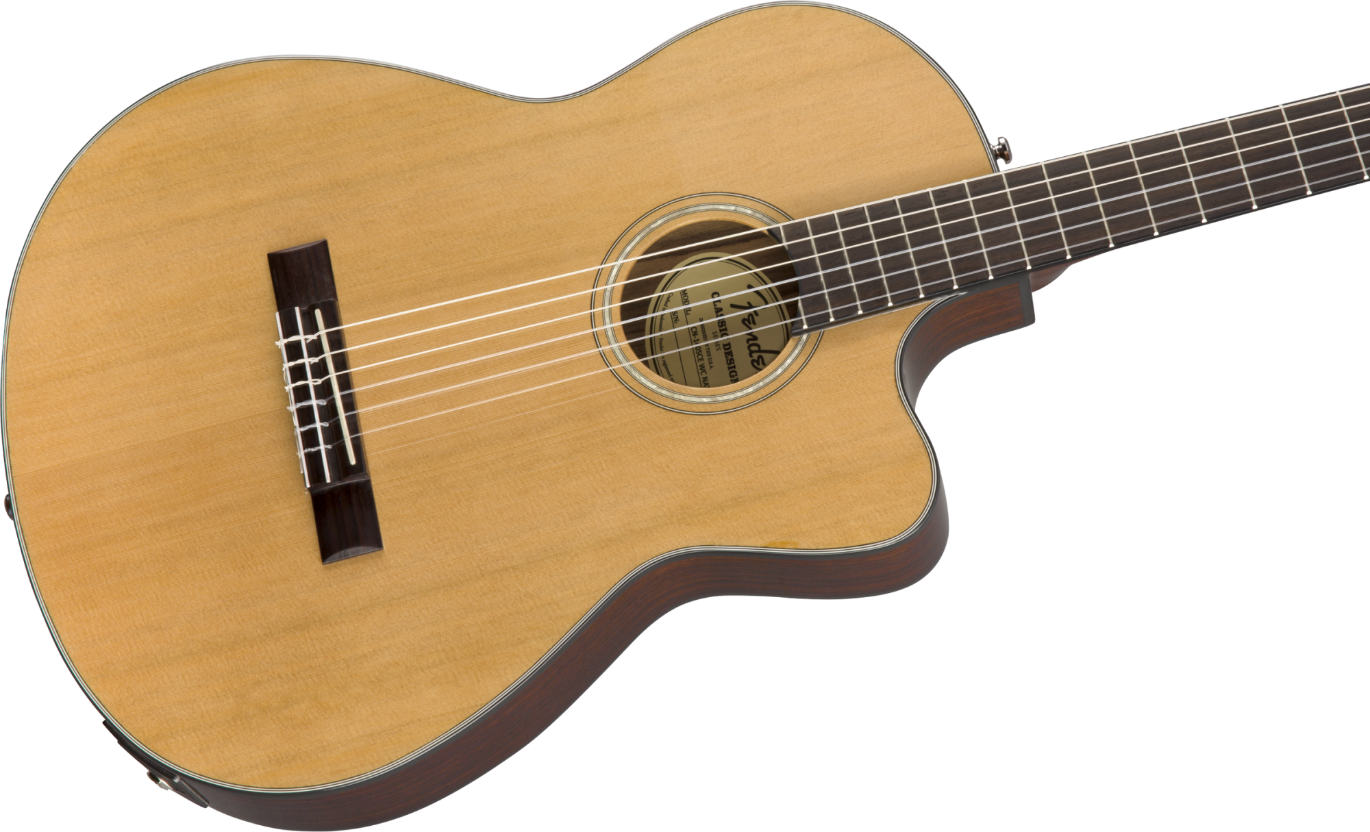 ギター FENDER CN-140SCE Nylon Thinline Natural Fender CN-140SCE Classical Nylon Thinline Acoustic Guitar