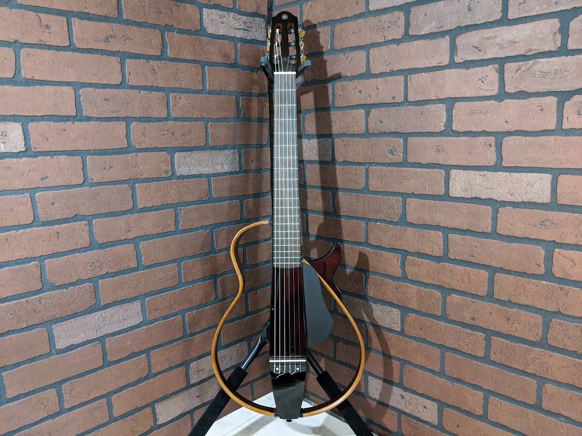 Yamaha Silent Guitar ブラック 6弦 Amazon.com: Yamaha SLG200N TBL Nylon String Silent Guitar