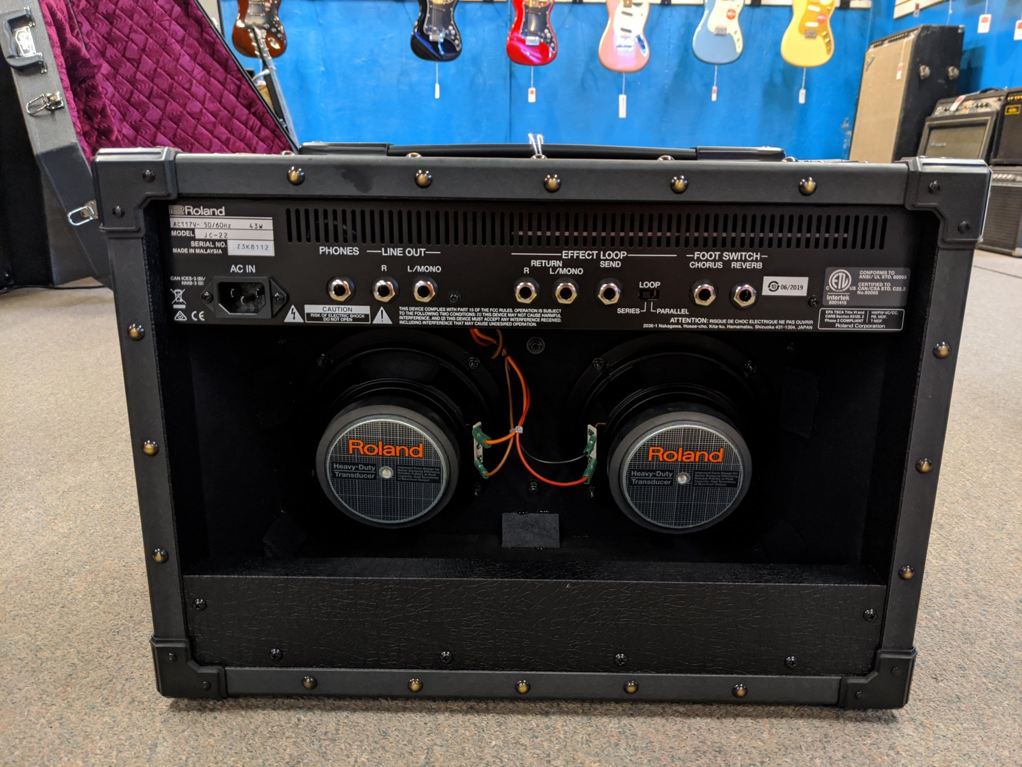 Roland JC-22 Jazz Chorus 30 Watt Stereo Combo Amp - Open Box