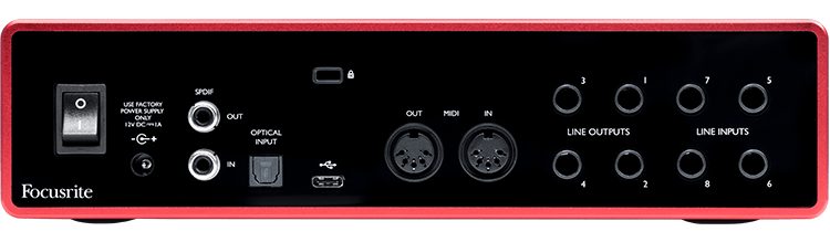 Focusrite Scarlett 18i8 18-In, 8-Out USB Audio Interface