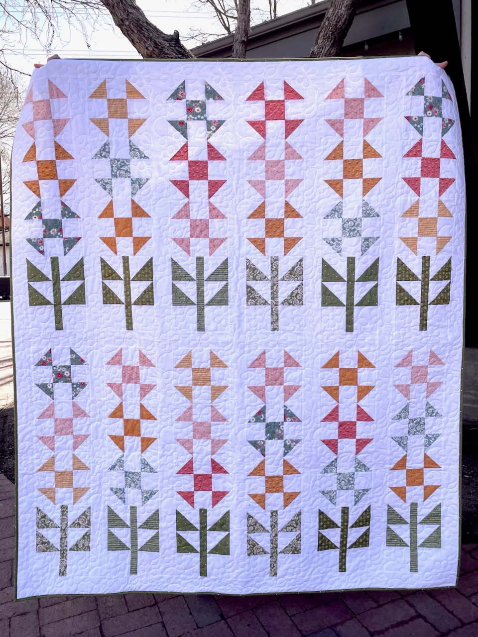 Bluebonnet Quilt Kit | 63 x 73 pattern in bk Fat Quarter by the Dozen