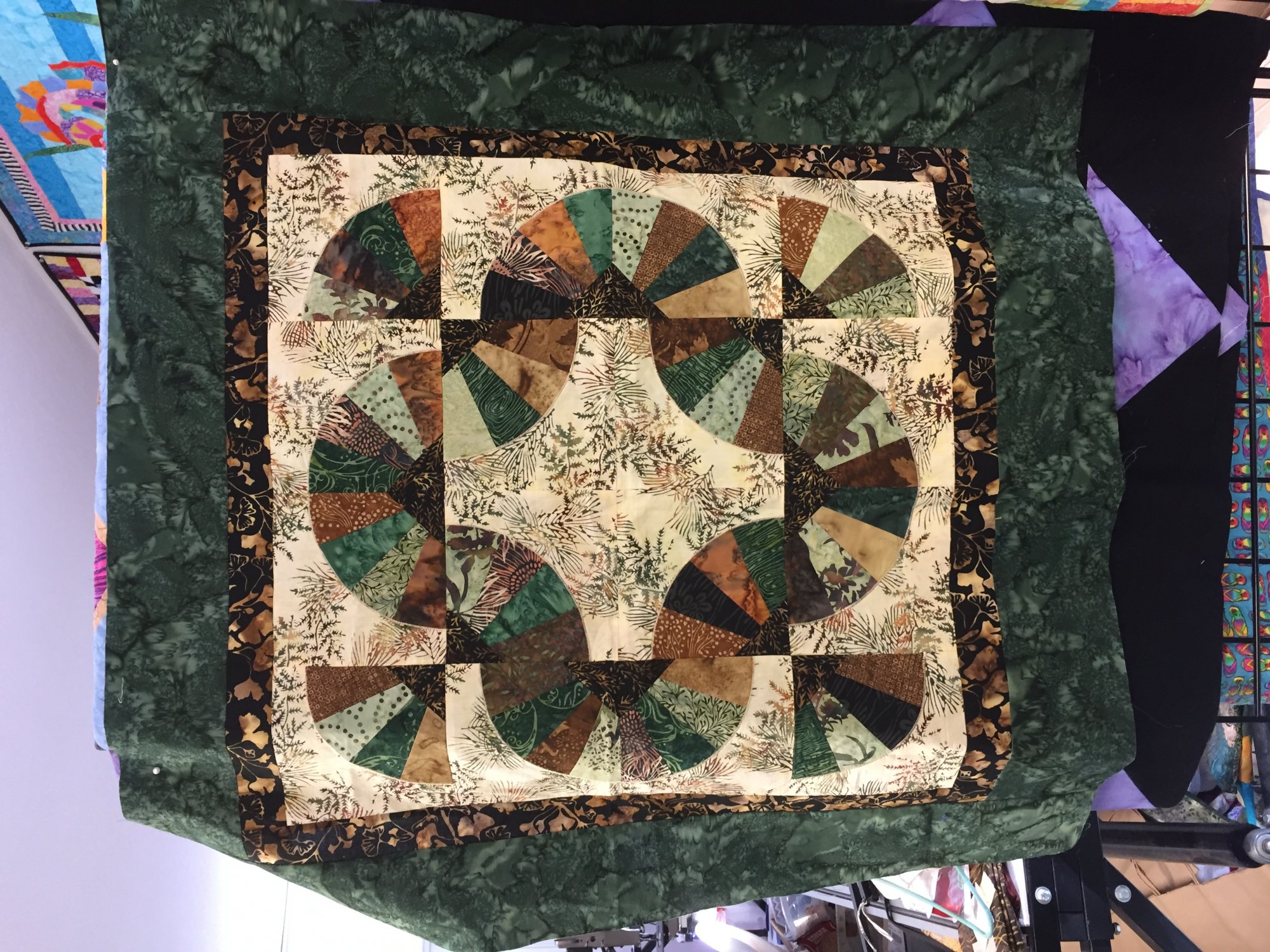 Coffee Filter Fans Quilt Pattern by Debby Kratovil 1511978381