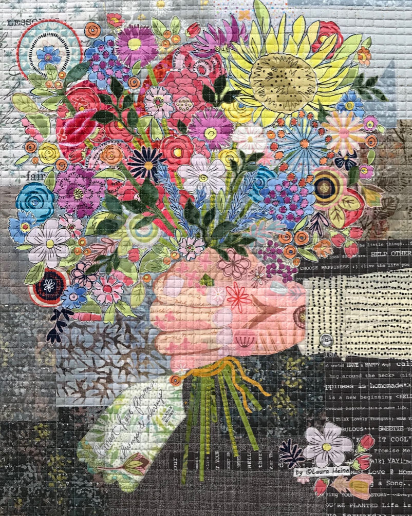 Always & Always Collage Quilt Kit by Laura Heine