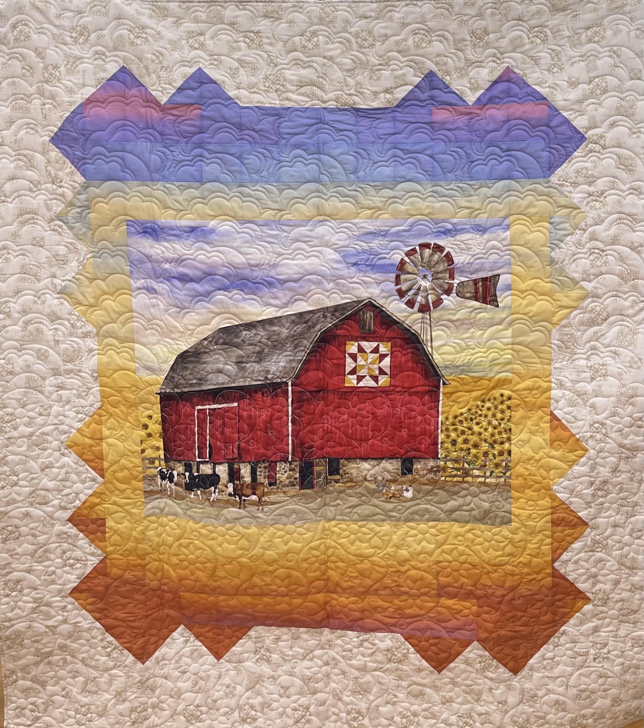 Homestead Glory Quilt Fabric Kit All Kansas All Nebraska Shop Hop 2026 Size 64 x 72 inches