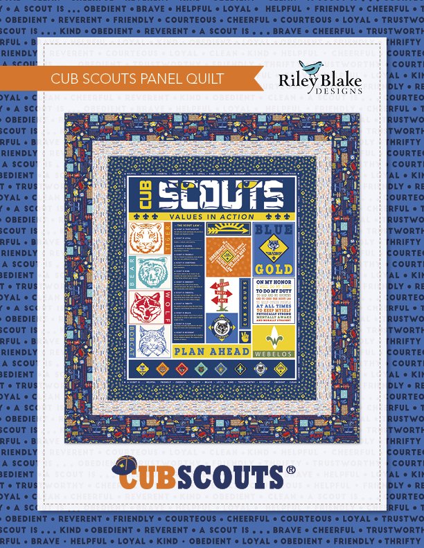 Cub Scouts Quilt Kit includes binding 44302811