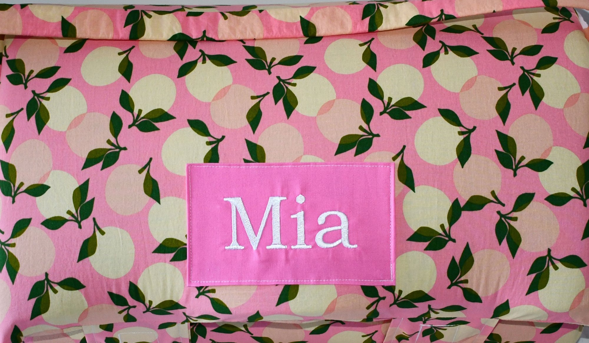 Clementine Pink Blush Watercolor Batting Nap Mat with Light Pink Minky Dot Blanket
