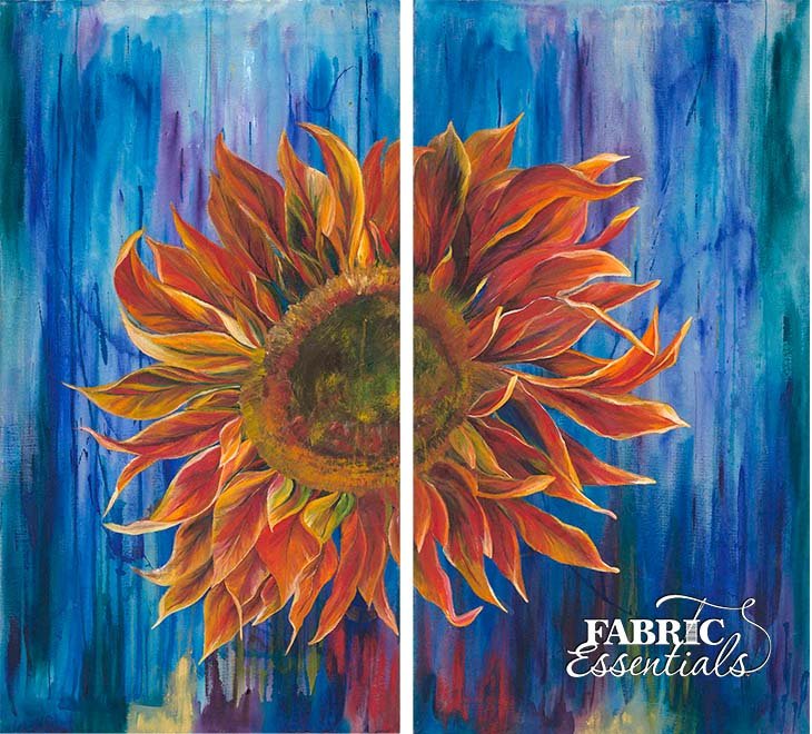 Northcott - Frond - Daydreamin - 40004-45 & 40005-45 - Ring of Fire - Two Panel Set - Approx 23in x 44in each