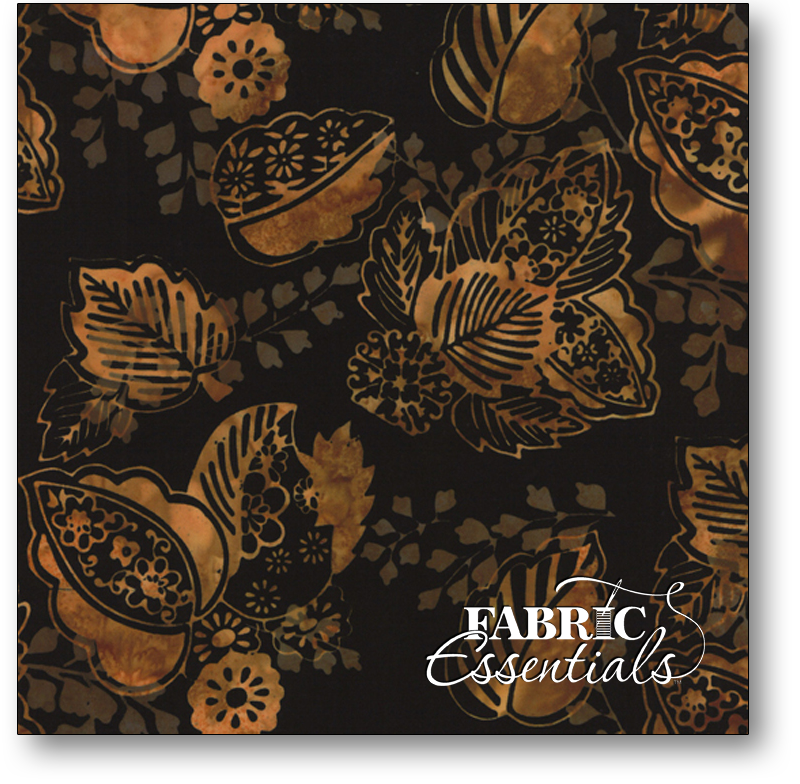 Hoffman ½ yd Batiks Bali J2371-A64 Oak Leaves Antique Tan