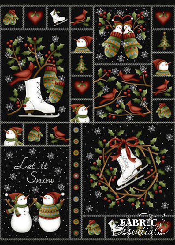 maywood studio crazy for christmas flannel masf18173 z crazy for christmas flannel panel