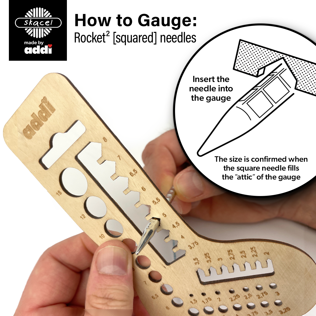 addiClick Tips Rocket 2 [squared] Interchangeable Needles - Short