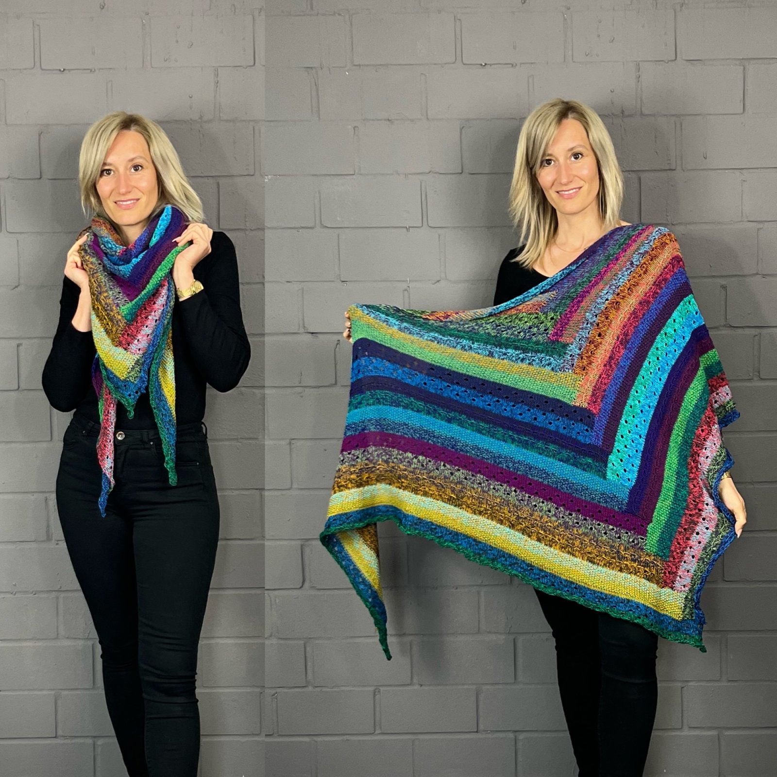 Sidewalks Shawl Kit by Garn Manufaktur
