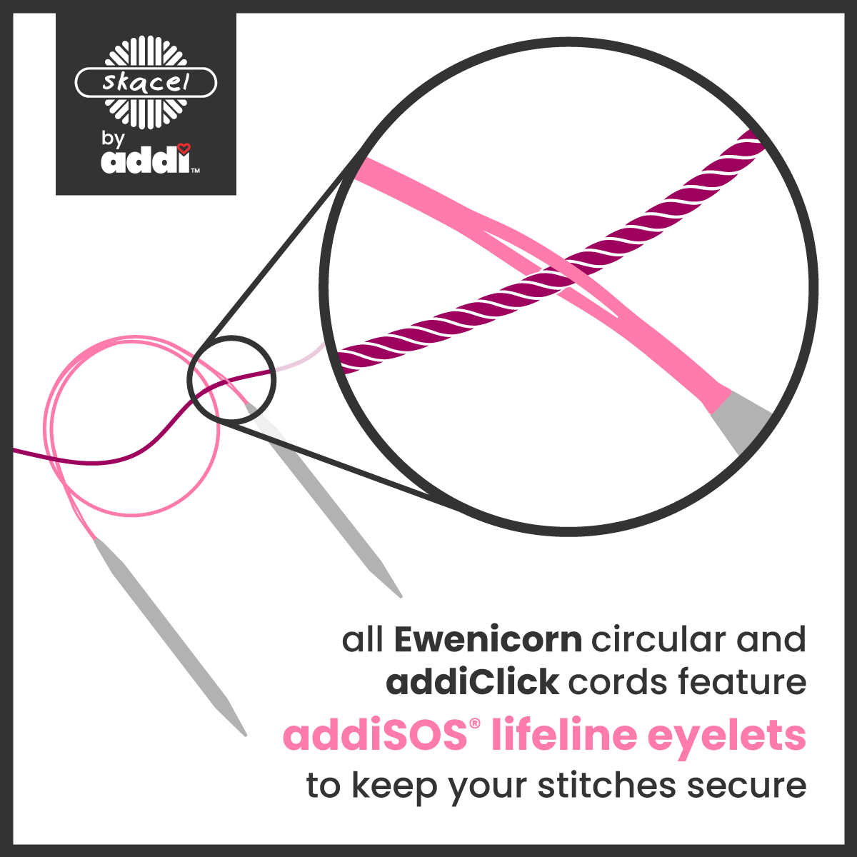 addiClick set ewenicorn Rocket Interchangeable Needle Set