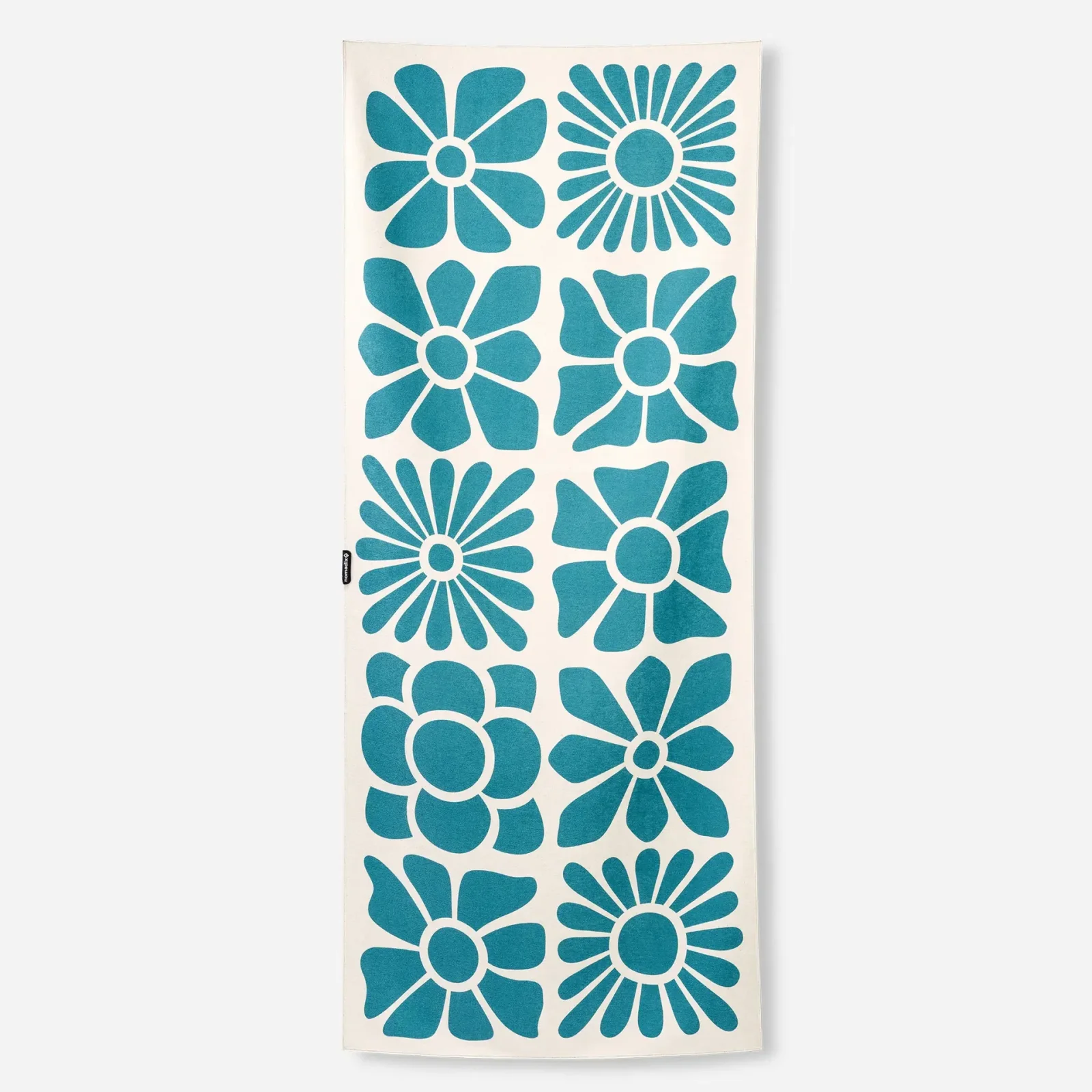 Nomadix Original Towel Big Flowers Teal Ocean