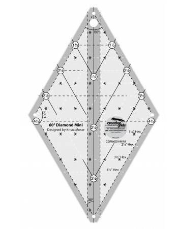 Creative Grids 15 degrés Triangle à coudre et Quilting Ruler