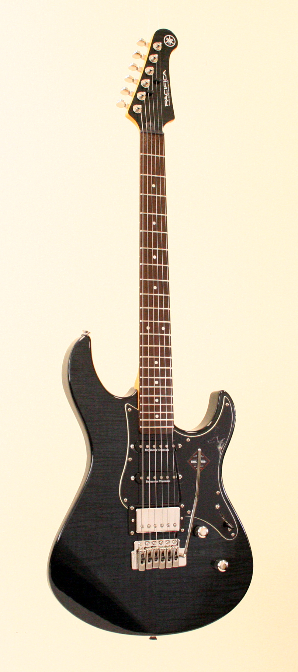 Yamaha PAC612VIIFM Pacifica Electric Guitar Trans Black - 889025117920