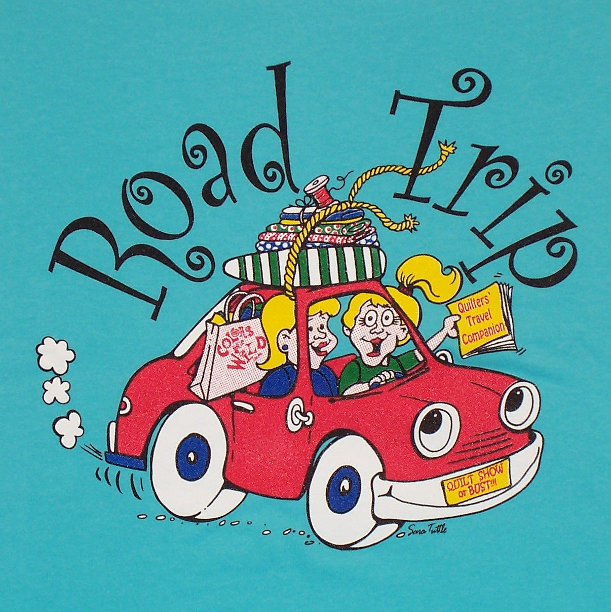 quilt shop road trip t-shirt