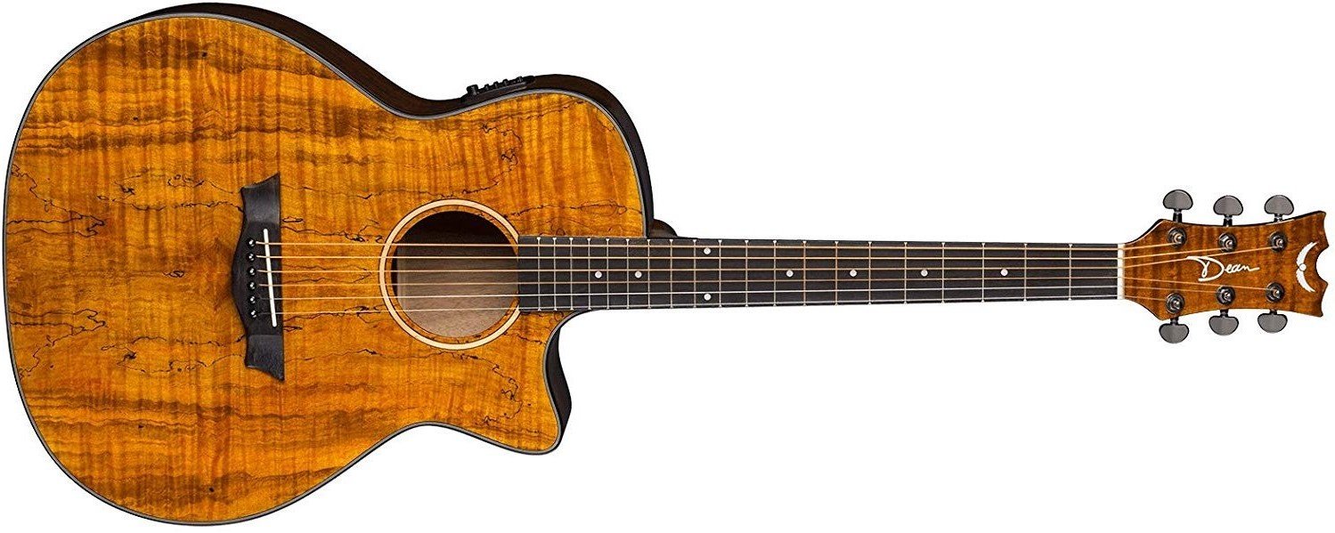 Dean AXS Exotic Spalted Cutaway Acoustic/Electric