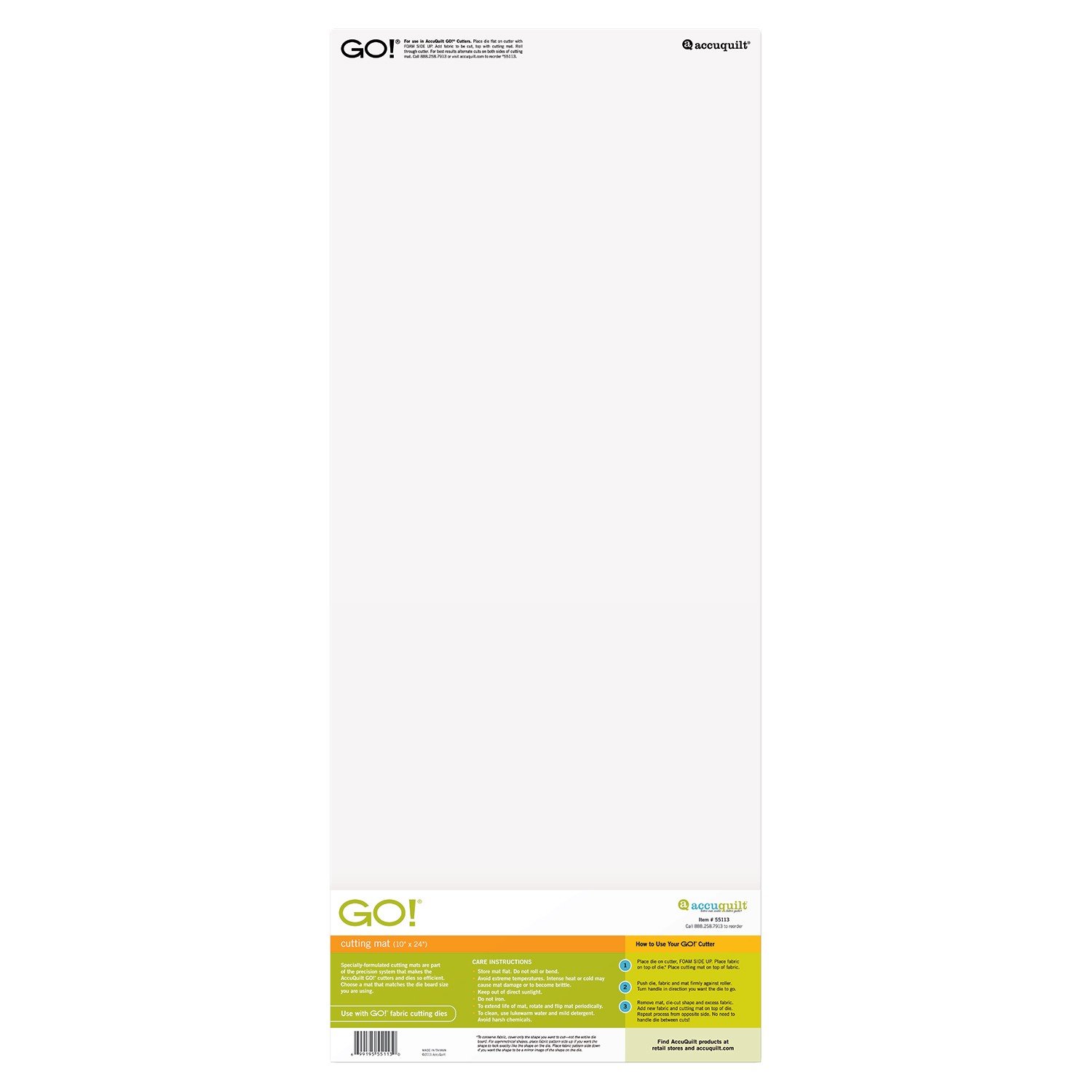 Accuquilt Go Cutting Mat 10 x 24 699195551130