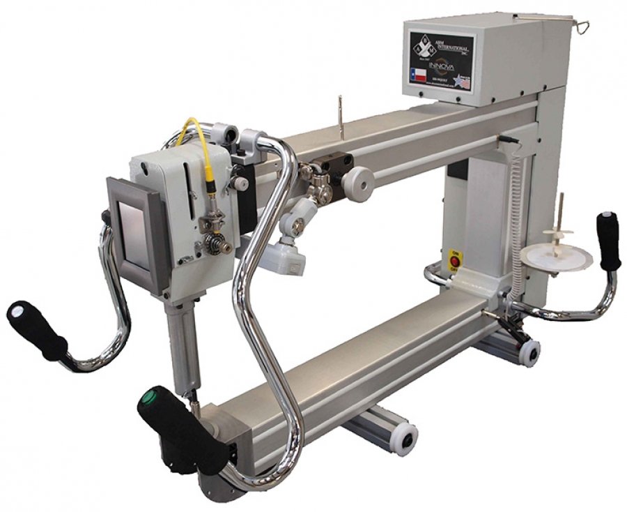 Innova longarm quilting machines are available for handguided or ...