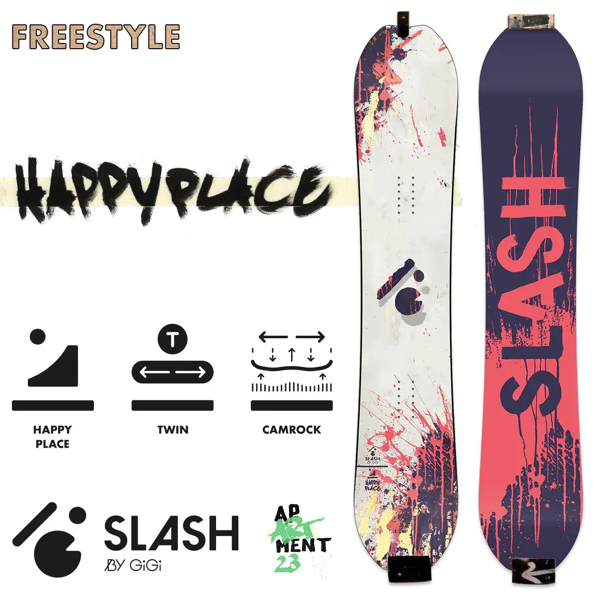 Slash by GiGi Happy Place (Thumbs Camber Edition #1) Snowboards 2026