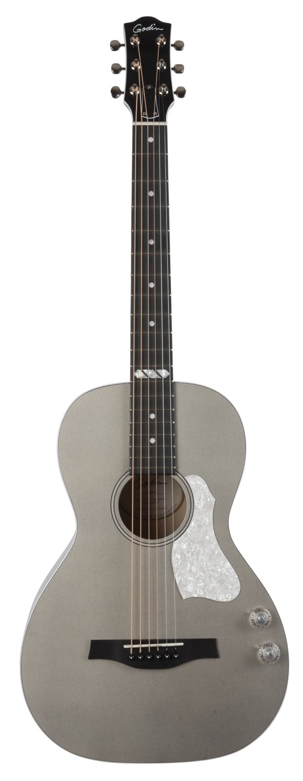 Godin Rialto JR Satina Gray HG Q-Discrete with Bag