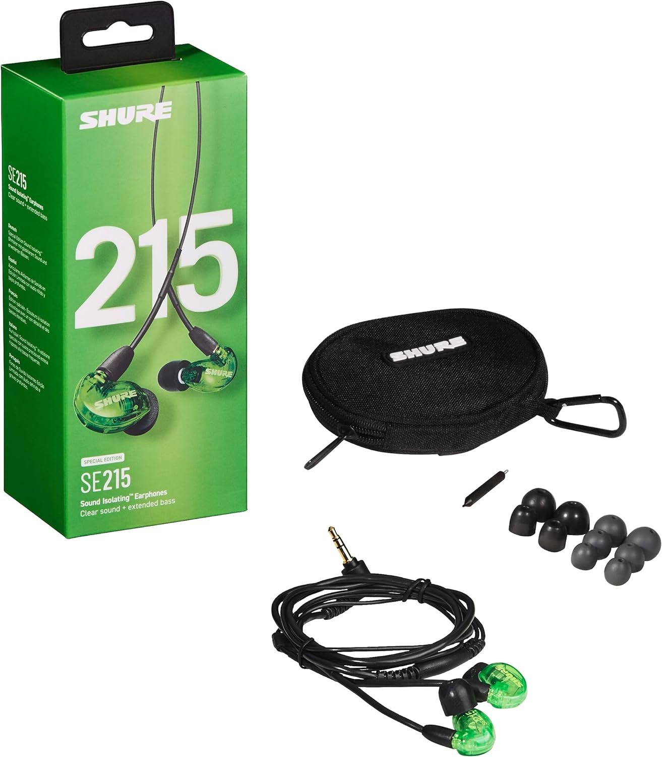 Shure SE215 Sound Isolating Earphones - Green Special Edition