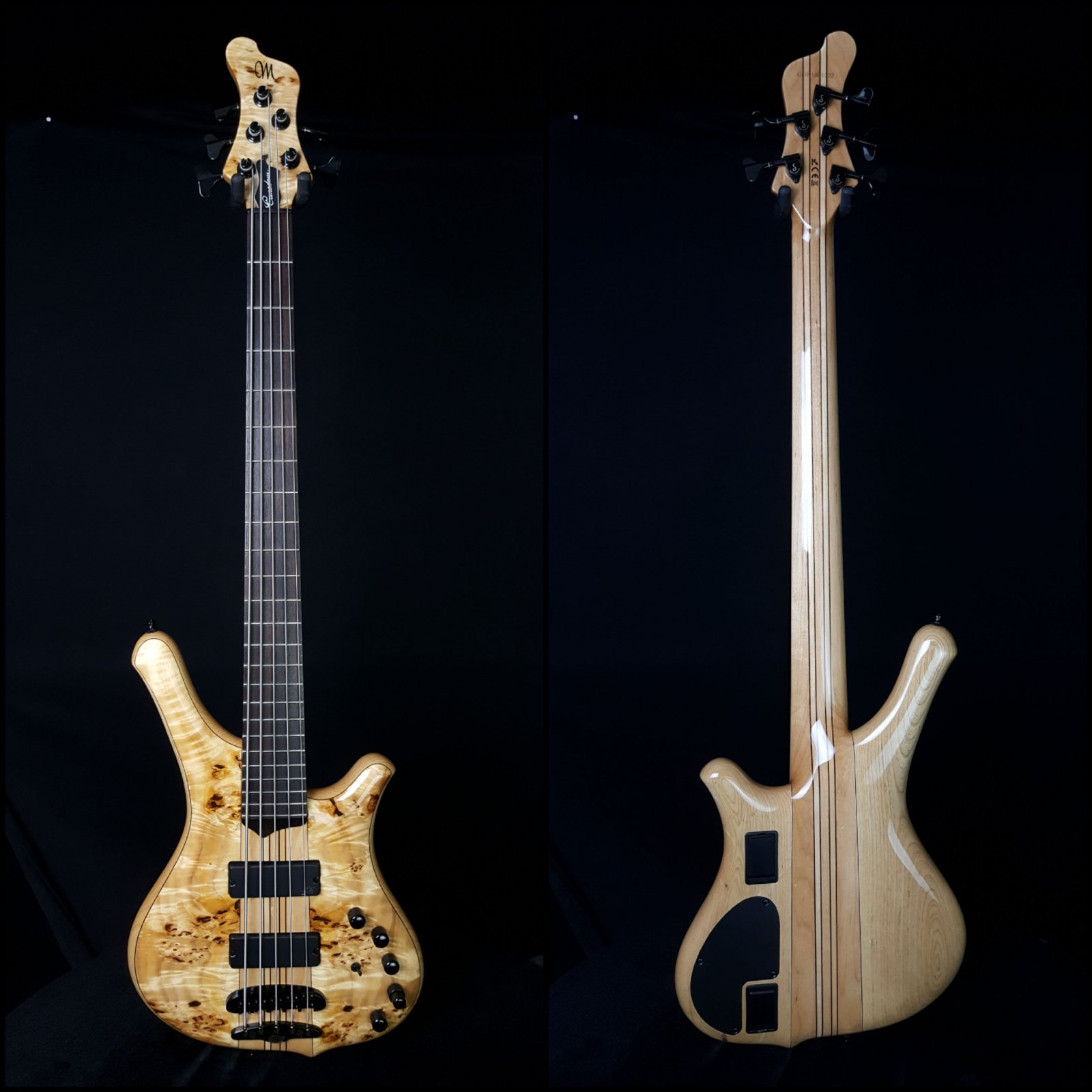 Used Mayones Comodous 5 String Neck Through Buckeye Natural