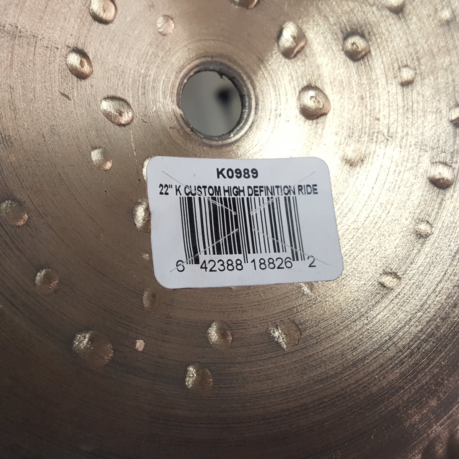 ZILDJIAN 22 K Custom High Definition Ride Cymbal 2830g