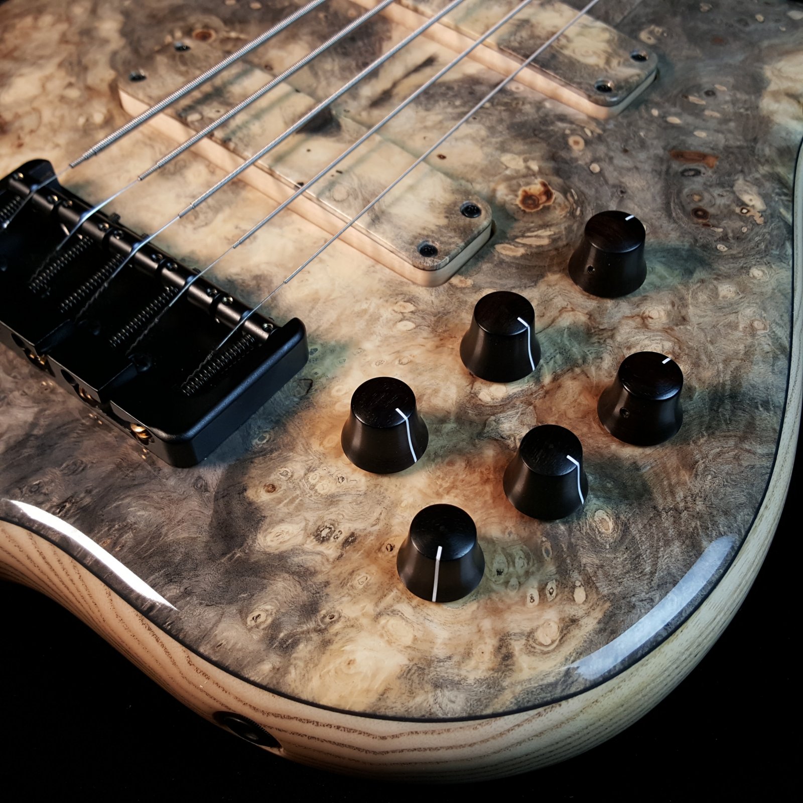 F Bass BN5 Buckeye Top, 5 String Bass with Bag - 621217