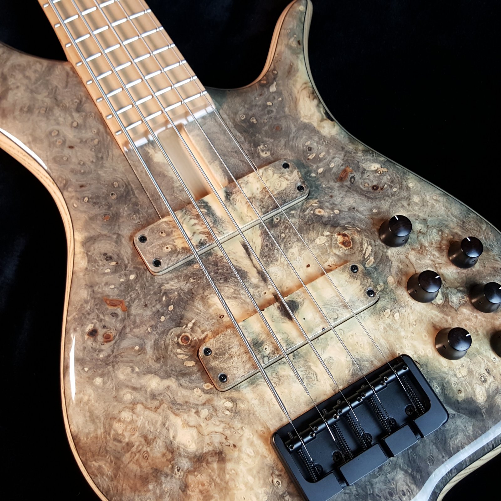 F Bass BN5 Buckeye Top, 5 String Bass with Bag - 621217