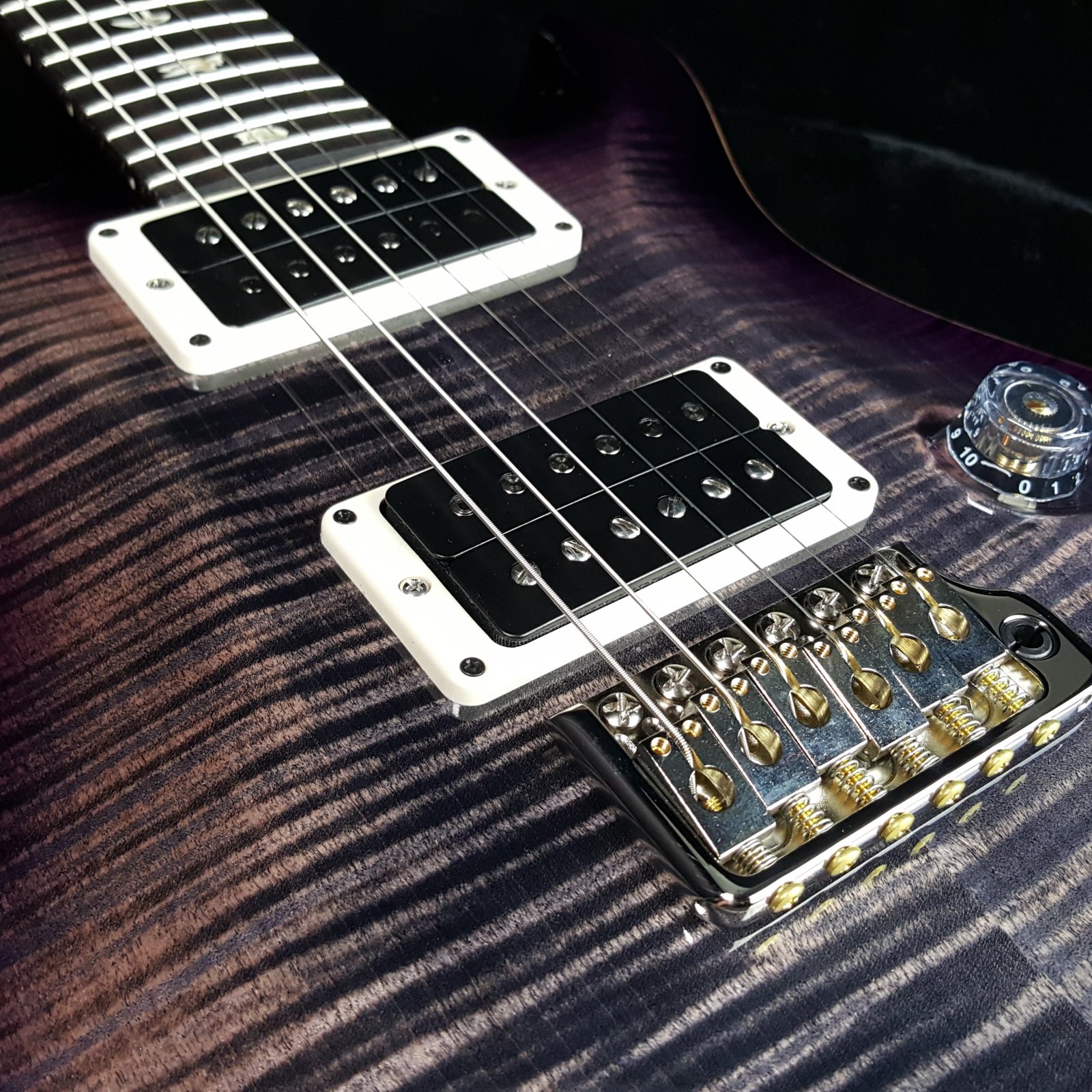 Paul Reed Smith PRS Custom 24 10 Top Charcoal Purple Burst