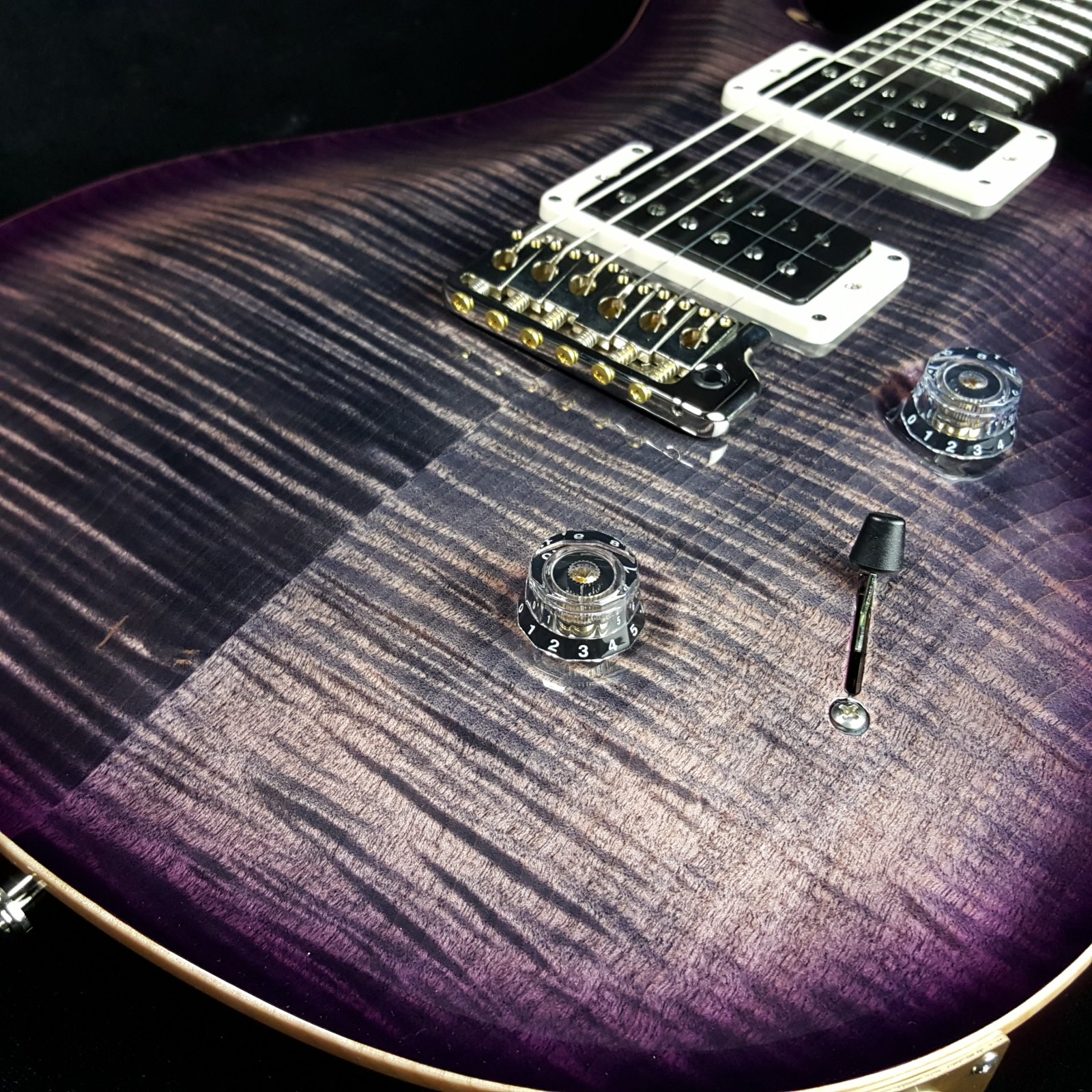 Paul Reed Smith PRS Custom 24 10 Top Charcoal Purple Burst