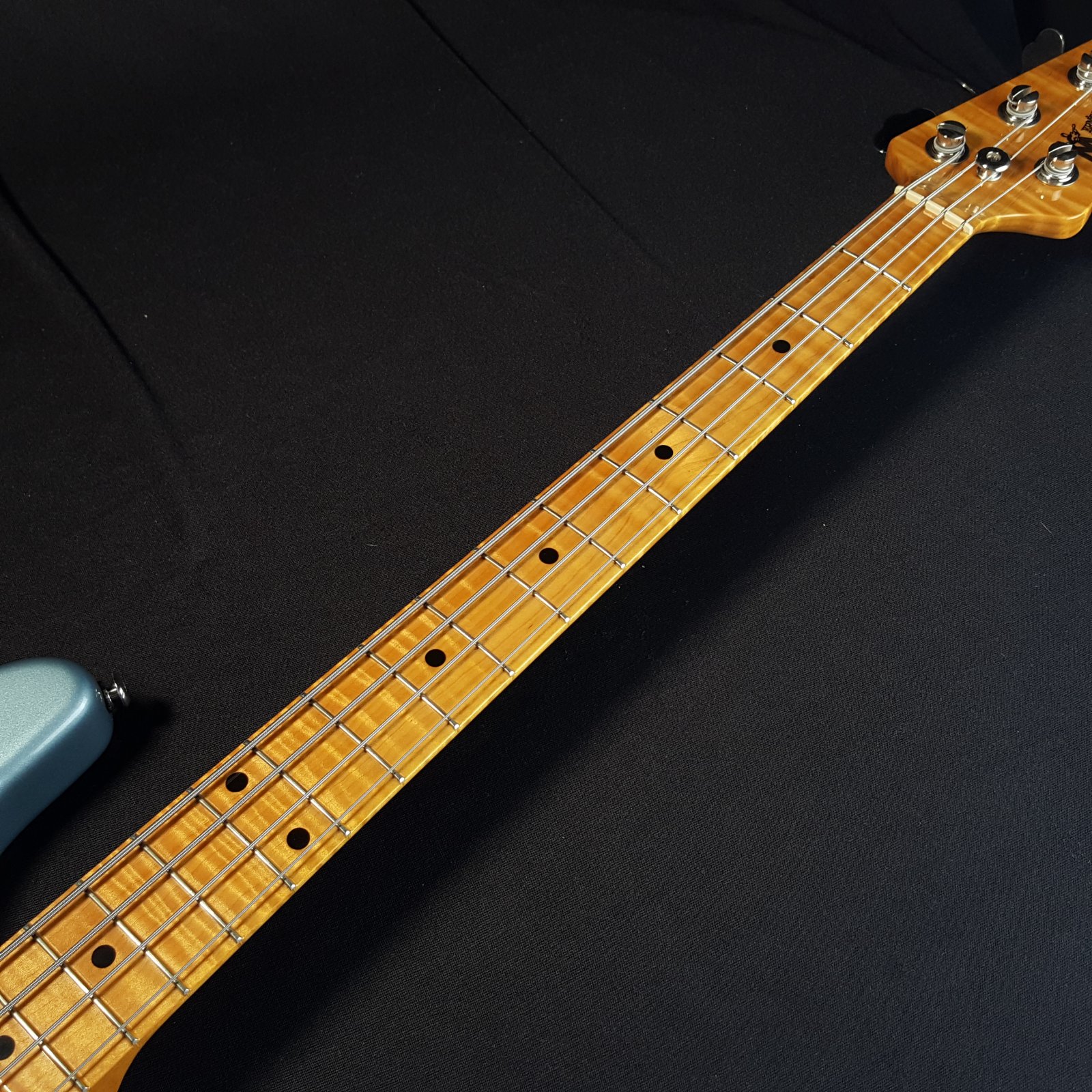 USED Music Man Stingray Classic 4 Flame Maple Neck w/OHSC 8.6 lbs