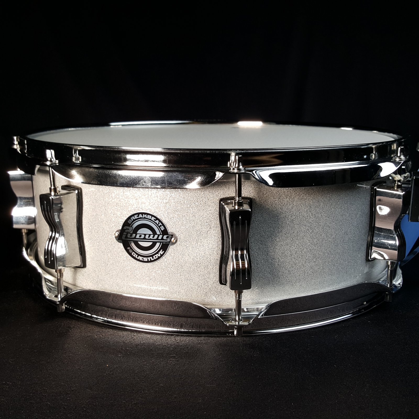 Ludwig breakbeats スネア14ｘ5 Used Ludwig Questlove Breakbeats Snare Drum 5x14 white