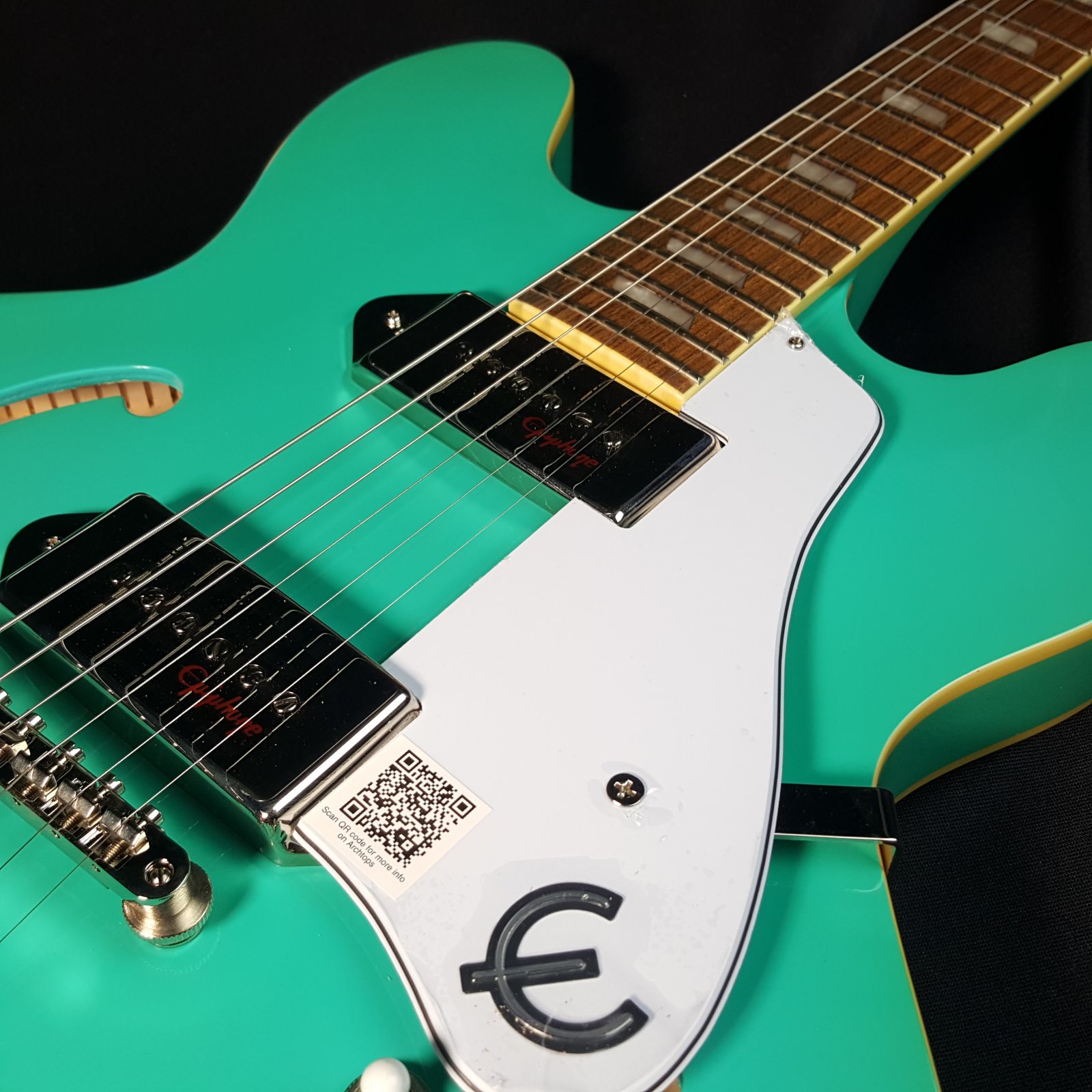 ギター Epiphone Casino Turquoise Epiphone Casino Archtop Hollowbody Electric Guitar