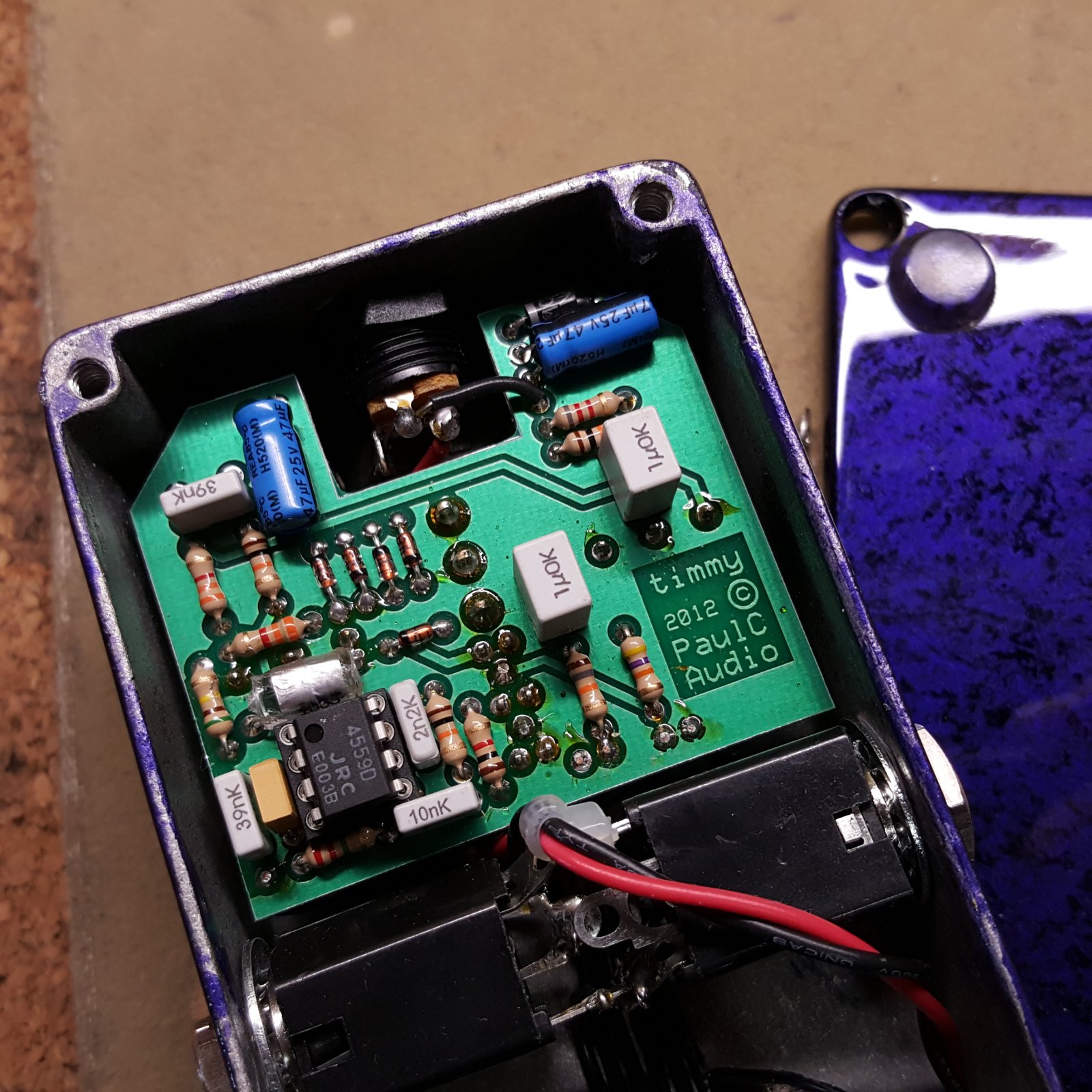 USED Paul Cochrane Timmy Pedal Version 2 2012 Purple Swirl