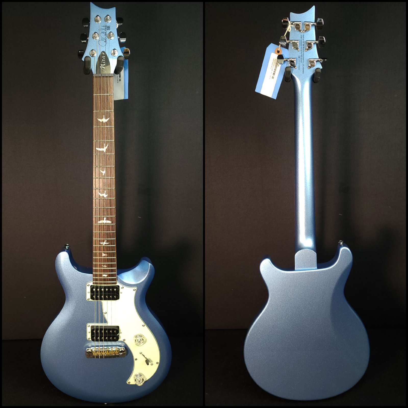 Paul Reed Smith PRS SE Mira Metallic Blue Solid Body Electric