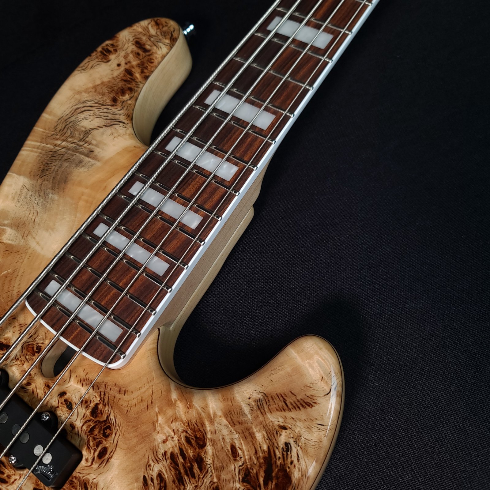 ベース MAYONES Jabba custom5 MAYONES Jabba Custom 5 Master Grade Koa Top w/Plexi PG