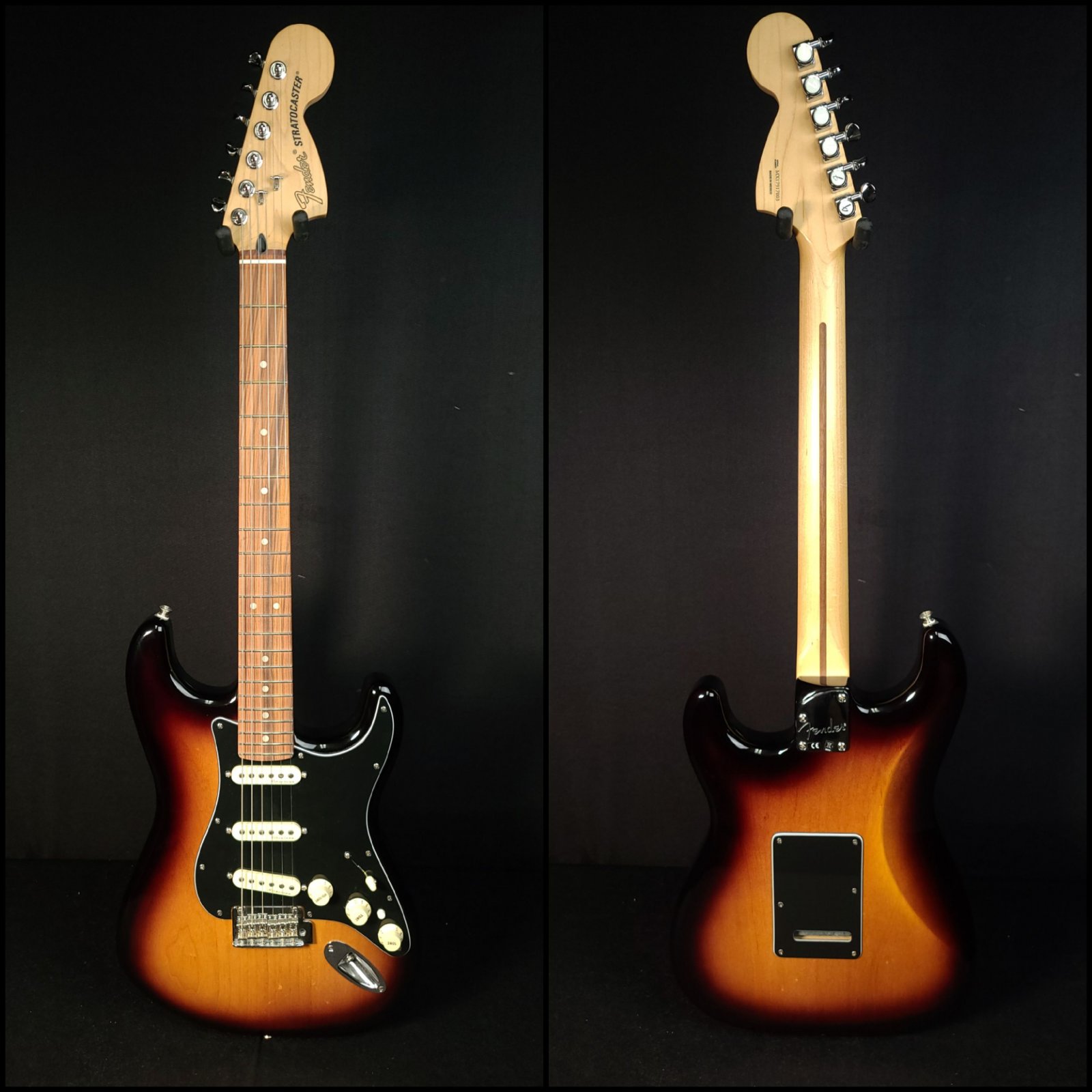 Used Fender Deluxe Mexican Stratocaster Sunburst w/Gig Bag, No