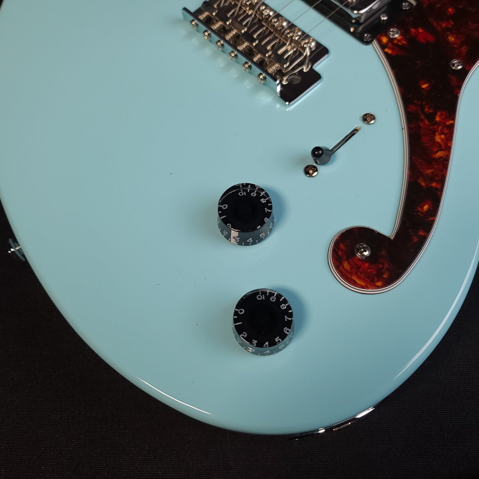 D'Angelico Premier Bedford SH Sky Blue Electric Guitar With Gig